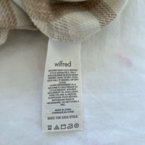 Aritzia Wilfred Classic Mini Skirt in Brown Plaid (Francesca) Size 8 - Picture 5 of 6